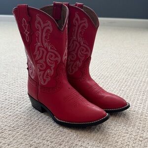 13 Justin Red Western Cowboy Boots